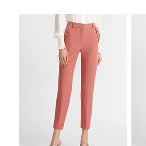 High Waisted Supersoft Flap Pocket Straight Croppe